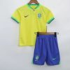 BRAZIL HOME KIDS SET - Customization at Topfootball