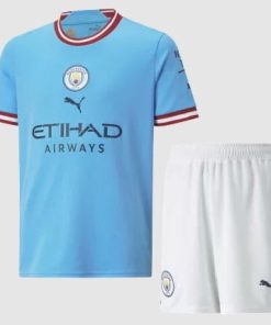 Manchester City Home Kids Set 2022-23 at Topfootball