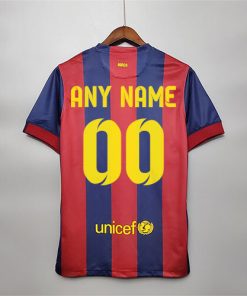 Alternative view of BUY BARCELONA HOME 2014-15 RETRO FOOTBALL JERSEY Customizable