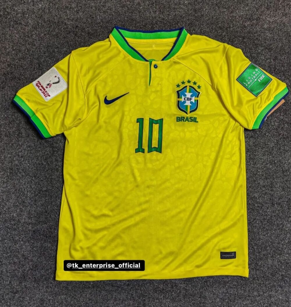 Buy Brazil Home World Cup jersey with NEYMAR at Topfootball