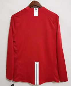 Alternative view of Manchester United Home 2008 Full Sleeves Customizable