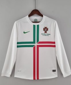 Portugal Away Jersey 2012 Retro Full sleeves Customizable