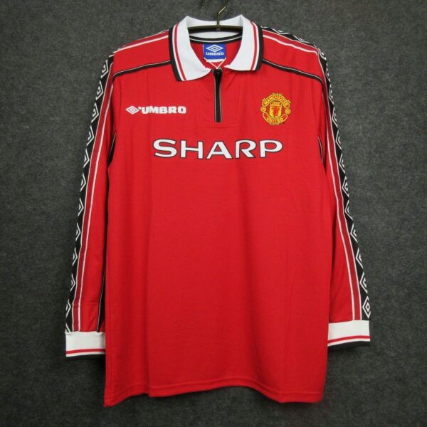 Manchester United home 1998-99 Full Sleeves Retro jersey