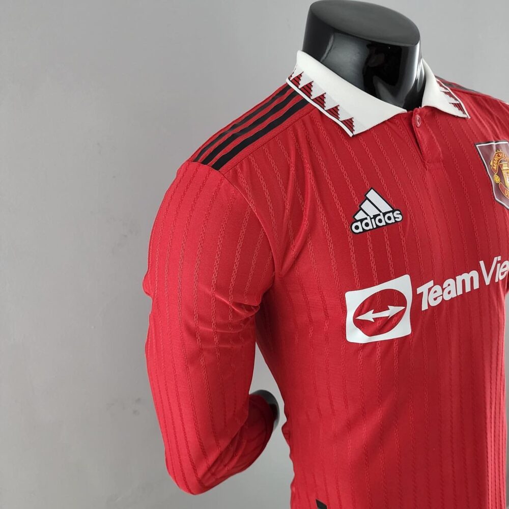 Buy Manchester United home full sleeves player version Jersey 2022-23 online india - Customizable - Image 3