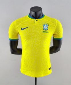 Brazil home player version Jersey