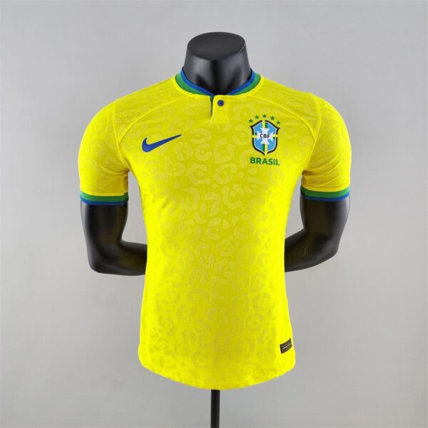 Brazil home player version Jersey