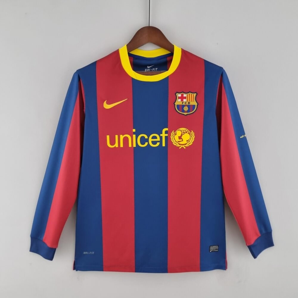 Barcelona Home 2010-11 Retro Full Sleeves Jersey