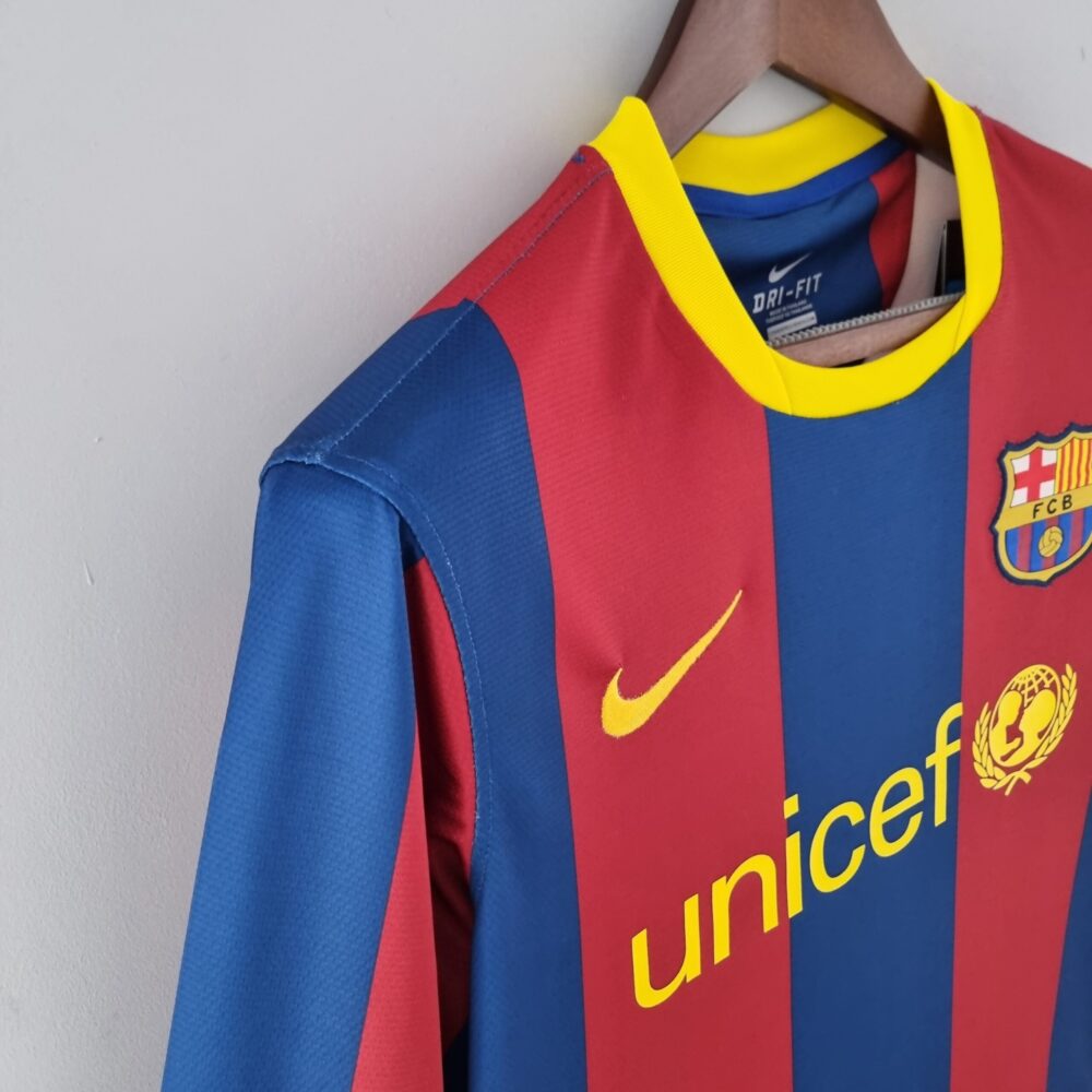 BUY BARCELONA HOME 2010-11 Full Sleeves Customizable - Image 2