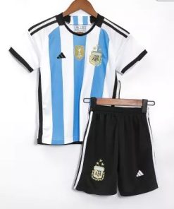 Argentina Home Kids Jersey With Messi at Topfootball