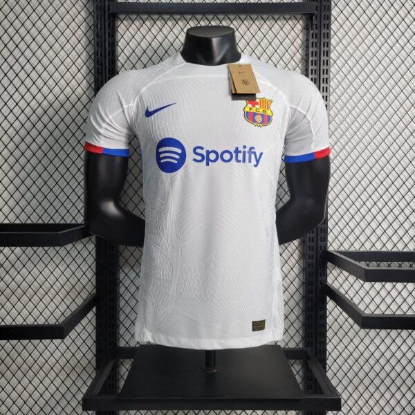 barcelona away player version jersey