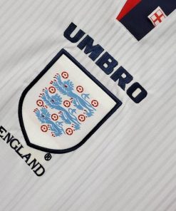 Alternative view of Buy England Home 1998 Full sleeves Retro jersey Customizable