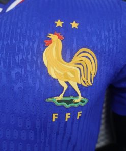 Alternative view of Buy France home 2024-25 Euro Player version Jersey
