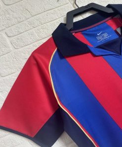 Barcelona home 2001 02 Retro jersey 3