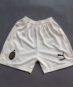 Ac milan cream fourth 24 25 kit jersey with shorts 1
