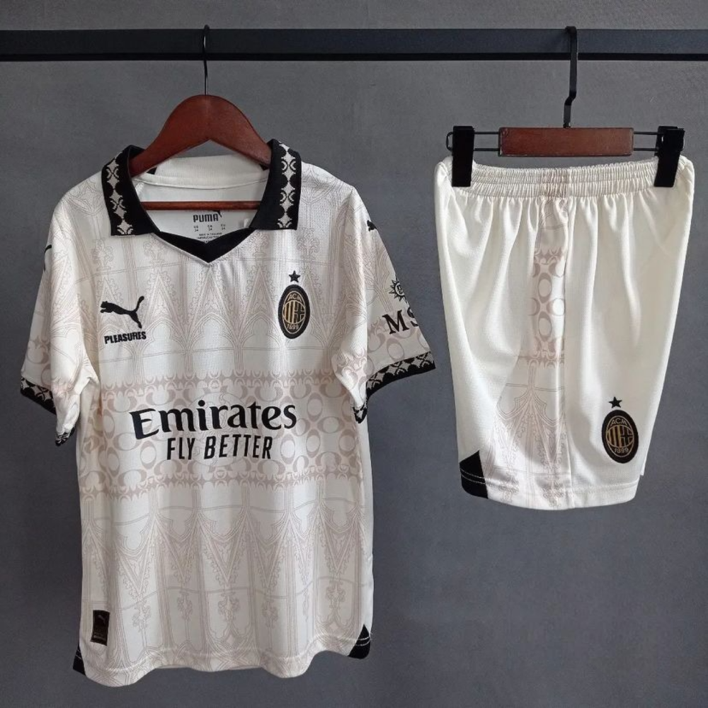 Ac-milan-cream-fourth-24-25-kit-jersey-with-shorts