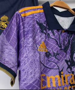 Real madrid purple 24 25 kit jersey with shorts 3