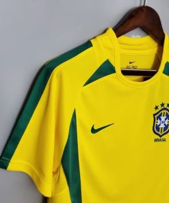 Retro 2002 Brazil Soccer Jersey Home 3