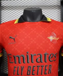 AC Milan Red and Green 24 25 player version jersey 1