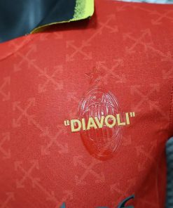 AC Milan Red and Green 24 25 player version jersey 3