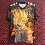Japan black golden Goku 24 25 jersey