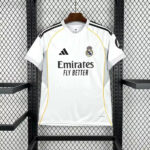 Real Madrid 2025-26 customizable home jersey