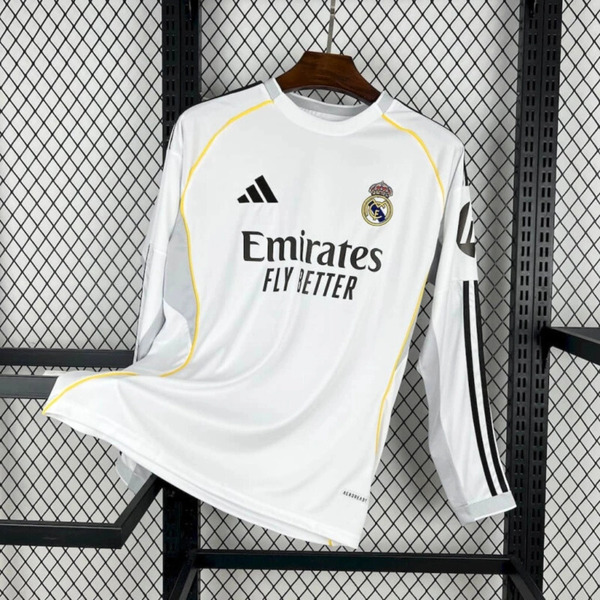 Real Madrid Home 2025-26 Full Sleeves Jersey Customizable