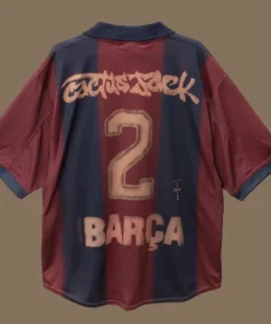 Barcelona Travis Scott x Retro 2000 01 jersey 3