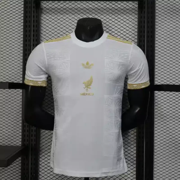 Mexico 25 26 white player version jersey