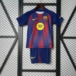 Barcelona Home 2025-26 Kids Jersey Set
