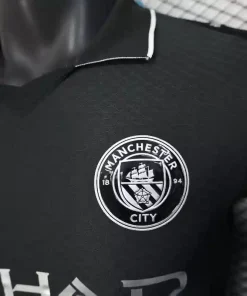 Manchester City Away 2025 26 Black player version jersey 2