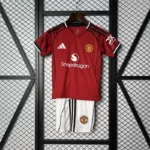 Manchester United Home 2025-26 Kids Jersey Set