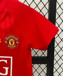 Manchester united home 2008 kids jersey 3