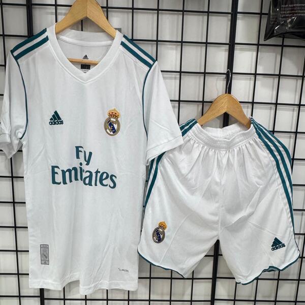 Real Madrid Home Kit 2017-18 Retro Set