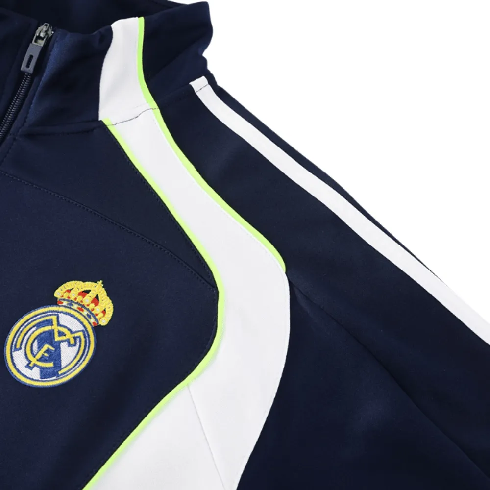 Real Madrid blue White Stripe jacket 25-26 - Image 3