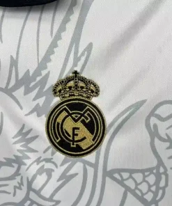 Real madrid white dragon kids jersey 2