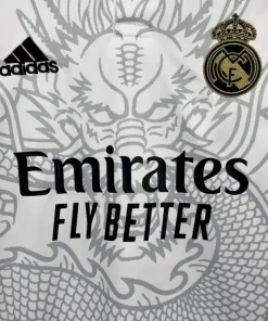 Real madrid white dragon kids jersey 3