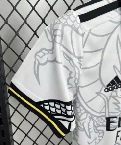 Real madrid white dragon kids jersey 4