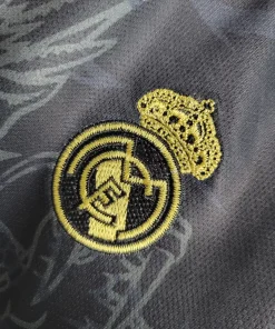 real madrid kit special edition dragon black kids 23 24 football jersey 798