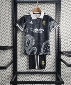 Buy Real Madrid Black Dragon 2025-26 Kids jersey set