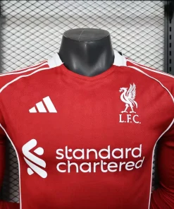 Liverpool home 2025 26 Full sleeves Player version jersey 1