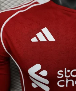 Liverpool home 2025 26 Full sleeves Player version jersey 4