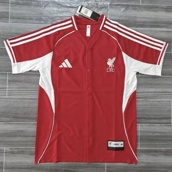 Liverpool x US Pack Baseball Shirt 2025-26