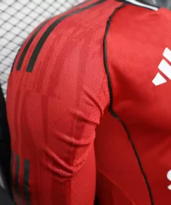 Manchester united Home 25 26 Full sleeves player version jersey 3