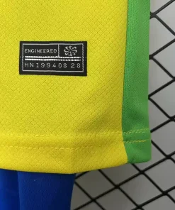 Brazil home 2025 kids jersey 2