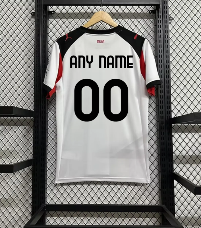 Custom Football Jerseys: The Complete Guide to Personalizing Your Kit 1 Ac milan Away 25 26 Customized jersey