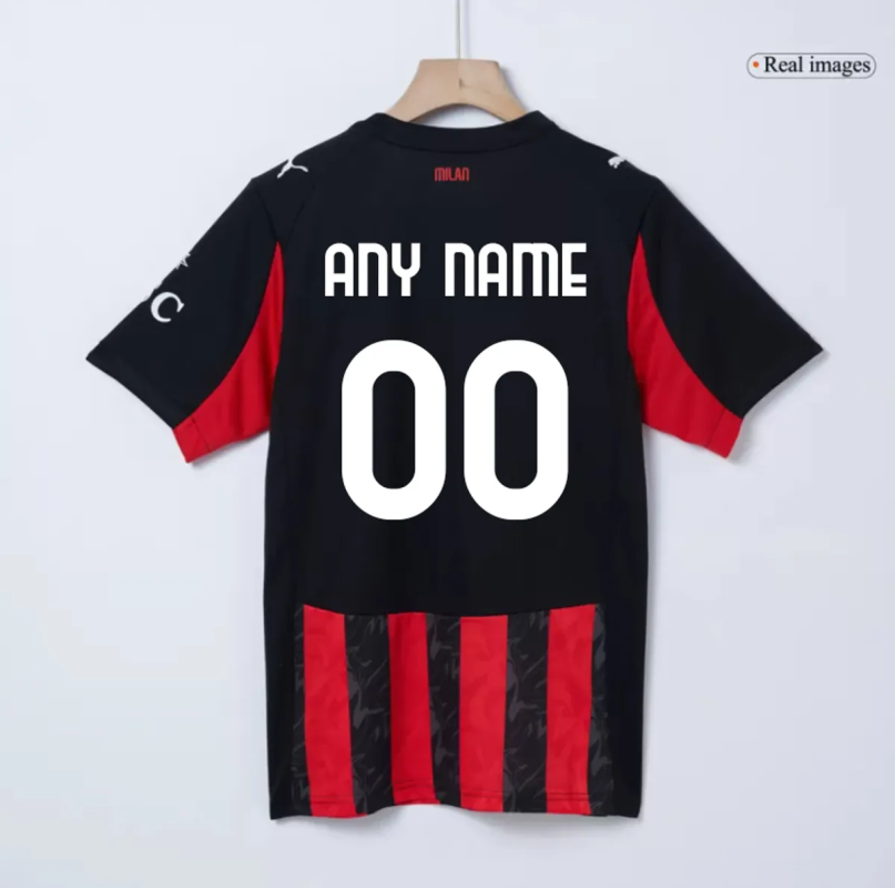 Custom Football Jerseys: The Complete Guide to Personalizing Your Kit 2 Ac milan home 25 26 Customized jersey