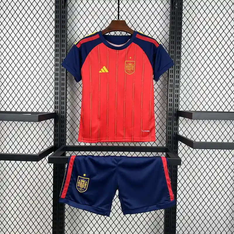 Buy Spain Home 2026 World Cup Kids Jersey Online India 3 Spain-2026-World-Cup-Home-Kit-espana-Soccer-Jerse